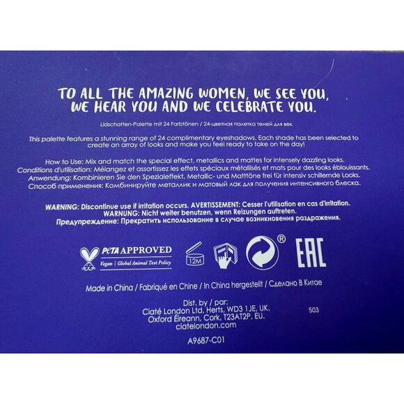 I Am A Woman What's Your Super Power? 24 Shade Eye Shadow Palette Vol 2 - Picture 6 of 7